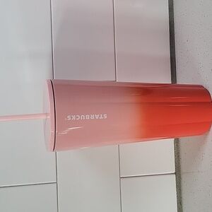 Starbucks 2020 Red & Pink Ombre Stainless Steel Tumbler
